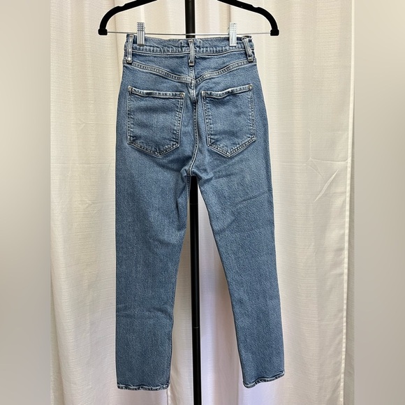 AGOLDE Riley High Rise Straight Crop in Transfer button fly | size 25 - Picture 4 of 11